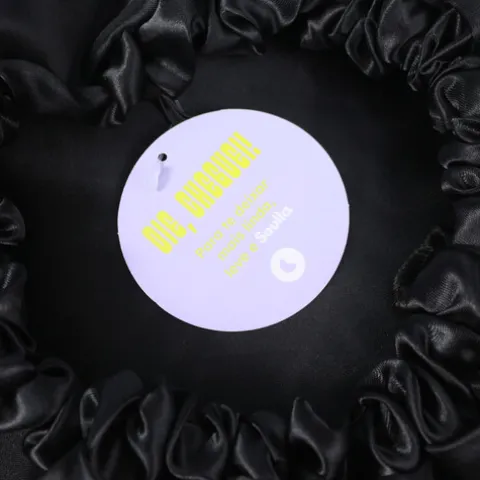 Soulta Touca Cetim Anti-Frizz Preta