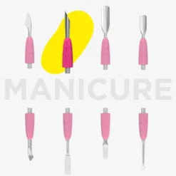 Staleks Empurra Cutículas Biselado Compatível Com Cabo Modular Combo Uniq