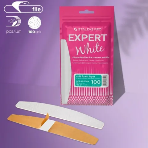 Staleks Recarga Limas Descartaveis Meia-Lua Para Lima Unhas - 100 Grit