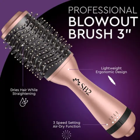 Sutra Escova Elétrica Para Cabelo Rose Gold