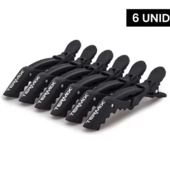 Termix Soft Touch Pack De Pinças De Cabelo Pretas