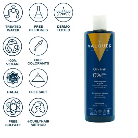 Valquer Oily Hair Shampoo Para Cabelo Oleoso