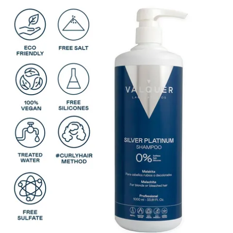 Valquer Silver Platinum Shampoo Matizador Para Cabelo Loiro Ou Descolorado