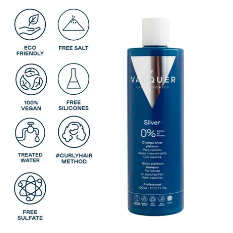 Valquer Silver Platinum Shampoo Matizador Para Cabelo Loiro Ou Descolorado