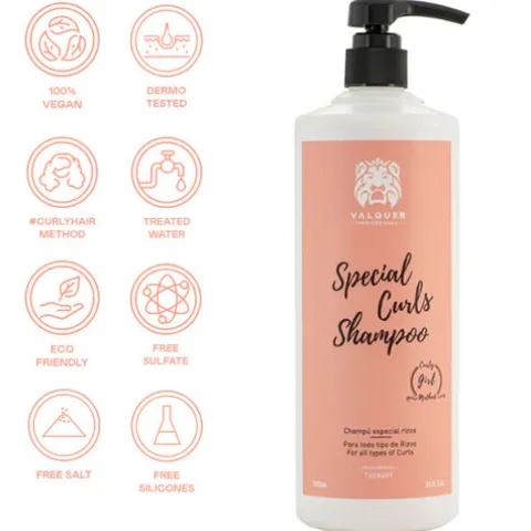 Valquer Special Curls Shampoo Para Cabelo Ondulado