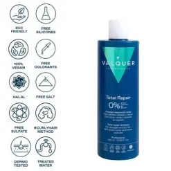 Valquer Total Repair Shampoo Reparador Para Cabelos Danificados