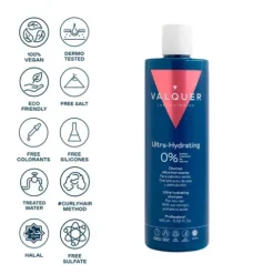 Valquer Ultra Hydrating Shampoo Hidratante Para Cabelos Secos