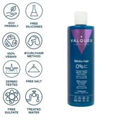 Valquer White Hair Shampoo Para Cabelos Grisalhos