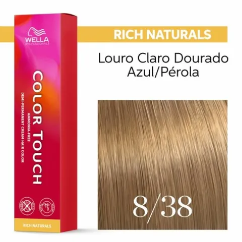 Wella Color Touch Demi-Permanent Coloração Semipermanente 8/38