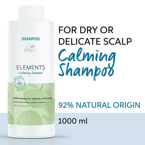 Wella Elements Calming Champô Suave Couro Cabeludo Seco E Sensível