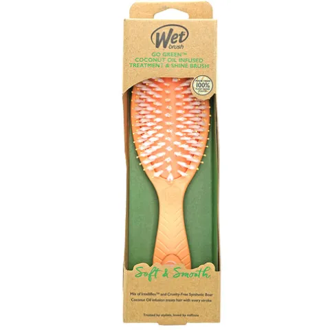 Wet Brush Go Green Treatment & Shine Escova De Cabelo - Óleo De Coco