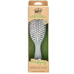 Wet Brush Go Green Treatment & Shine Escova De Cabelo - Carvão Infundido